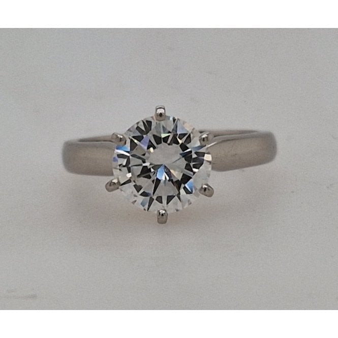 Bramwells Pre-Owned Pre-Owned Diamond Solitaire Ring Platinum 2.02cts