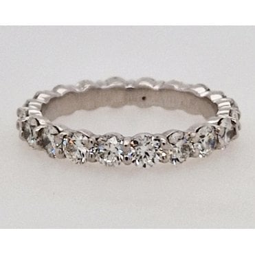Pre-Owned Full Eternity Diamond Ring 1.97cts Plat
