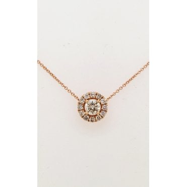 Pre-owned Le Vian ' Champagne' Diamond Necklace 14ct gold