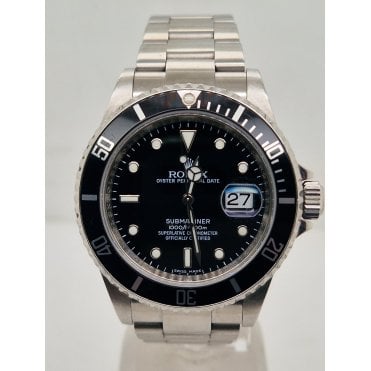 Pre-owned Rolex Submariner date 16610  2010