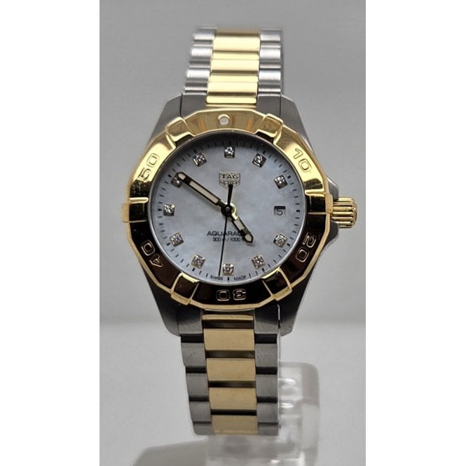 Tag Heuer Pre-owned Ladies Aquaracer WBD1422 in GP+ Steel