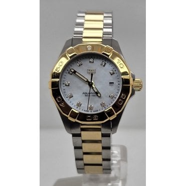 Pre-owned TAG Heuer Ladies Aquaracer WBD1422 in GP+ Steel