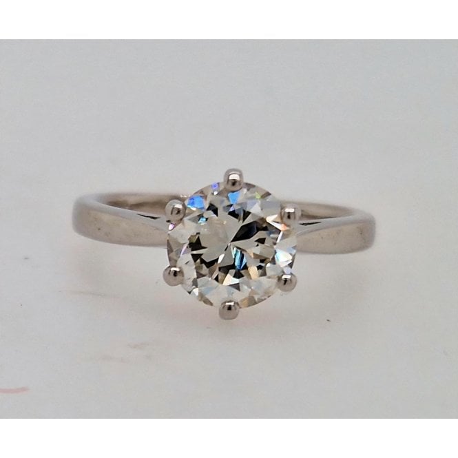 Pre owned1.64cts Diamond solitaire Ring Platinum