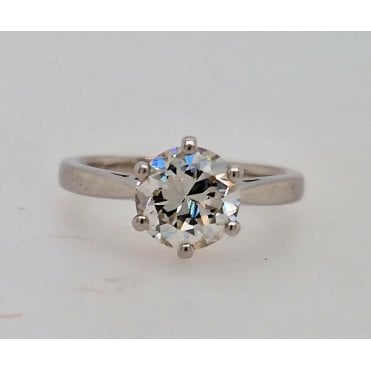 Pre owned1.64cts  Diamond solitaire Ring Platinum