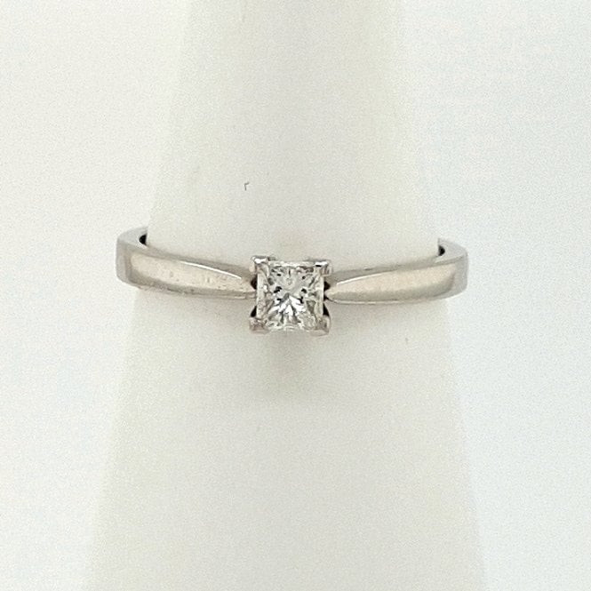 Bramwells Princess Cut Diamond Solitaire Ring in Platinum