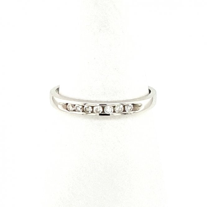 Bramwells Round Brilliant Cut Diamond Half Eternity Ring 0.15cts Plat