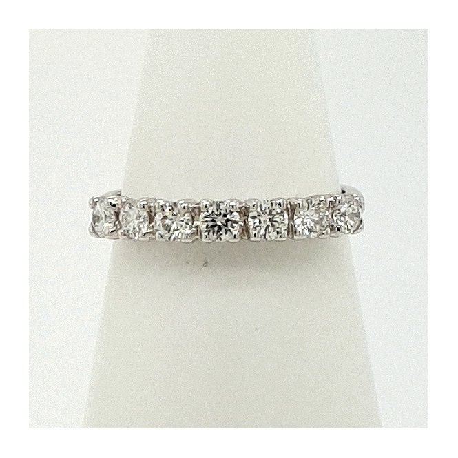 Bramwells Round Brilliant Cut Diamond Half Eternity ring 0.56cts in Plat