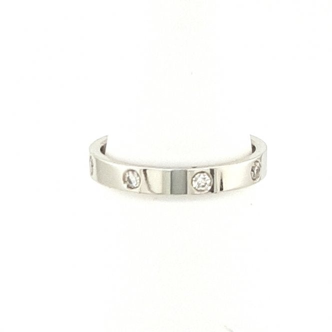 Bramwells Round Brilliant Cut Diamond set Ring 0.30cts Platinum