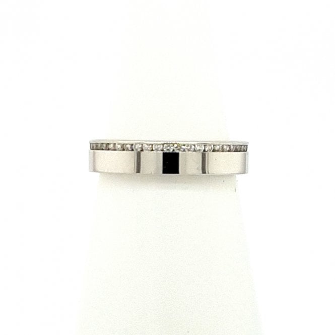 Bramwells Round Brilliant Cut Diamond Set Wedding Ring 0.35cts in Plat