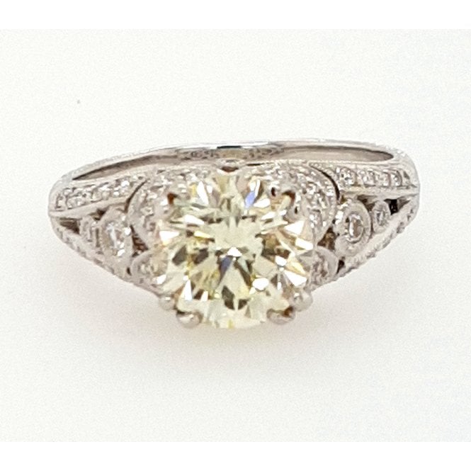Round Brilliant Cut Diamond Solitaire Ring 2.41cts in 18ct WG