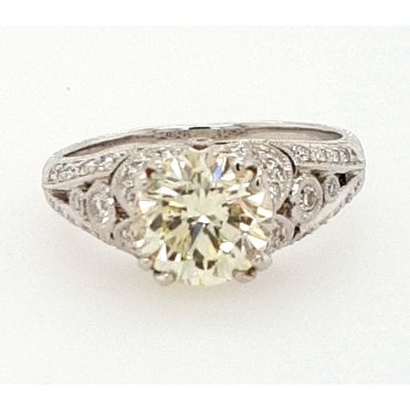 Round Brilliant Cut Diamond Solitaire Ring 2.41cts in 18ct WG