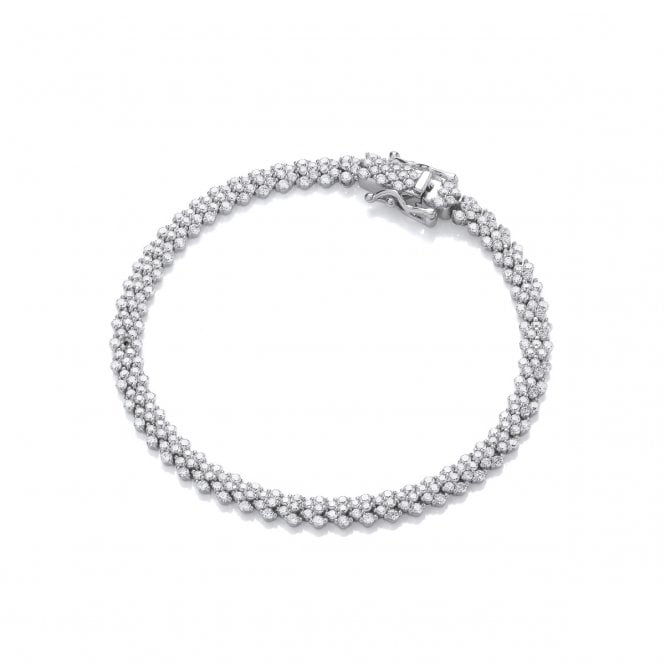 Bramwells Silver & Cubic Zirconia Premiere Bracelet