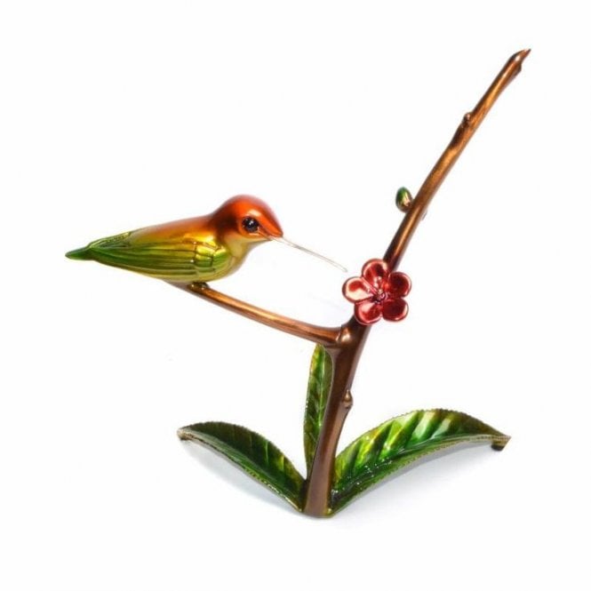 Jose Munoz 'Spring' Hummingbird bronze sculpture by JMH2