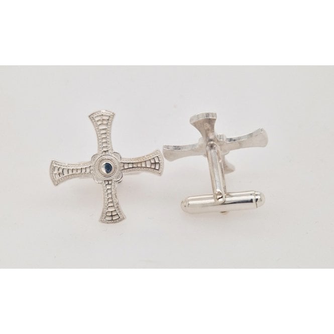 Bramwells St. Cuthbert's Cross Silver Cufflinks