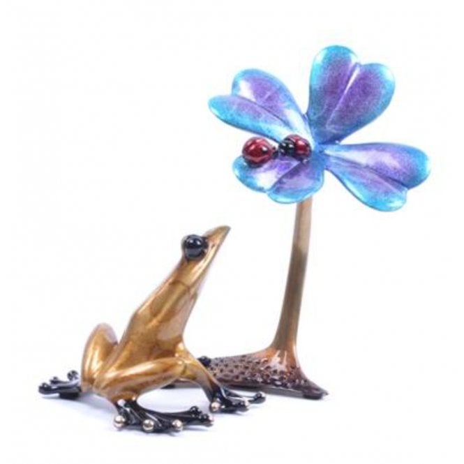 Frogman Tipsy Bronze Frog by Tim Cotterill BF236S2