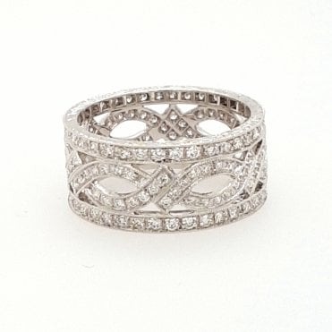 Ungar&Ungar Diamond set Ring 1.03cts 18ct White Gold