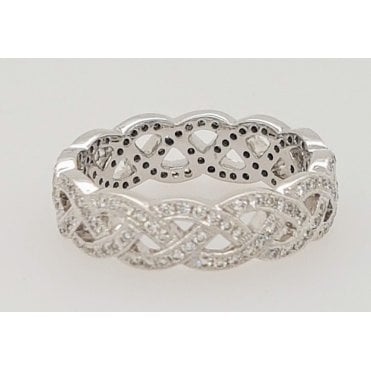 Ungar&Ungar Diamonmd set Ring in 18ct WHite Gold 0.55cts